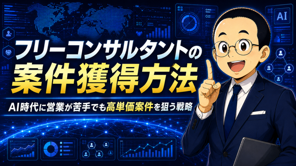 フリーコンサルの案件獲得方法