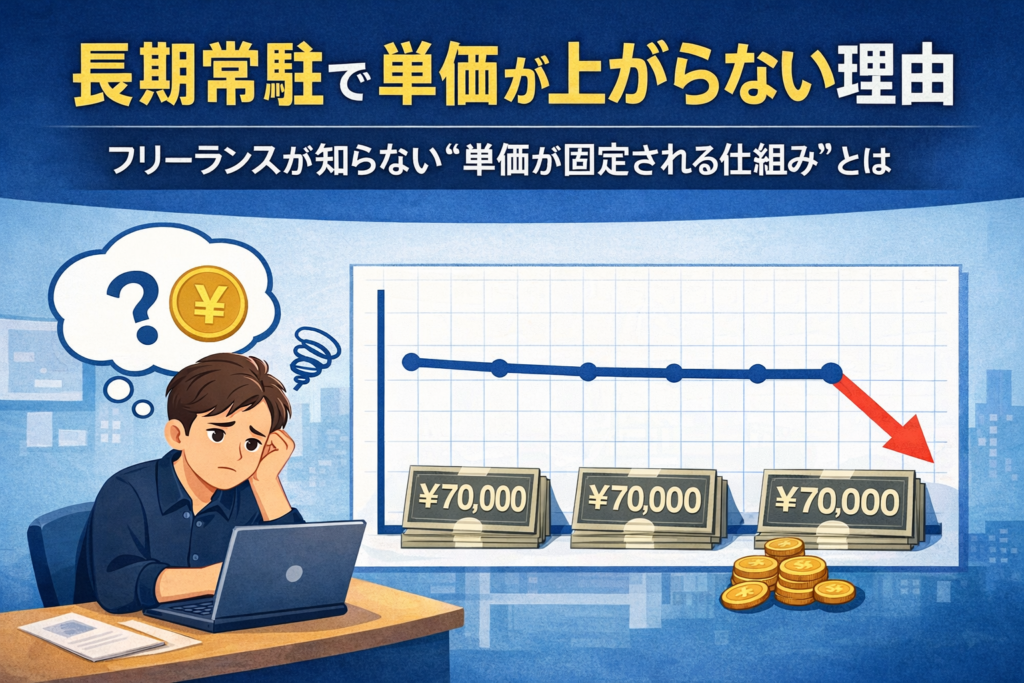 長期常駐で単価が上がらない理由