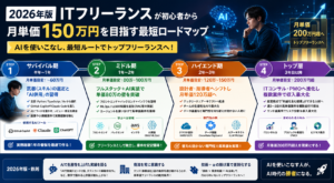 初心者から月単価150万円を目指す最短ロードマップ